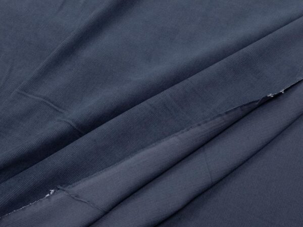Stoff Woven co 16-W washed cord dunkelgraublau – Bild 2