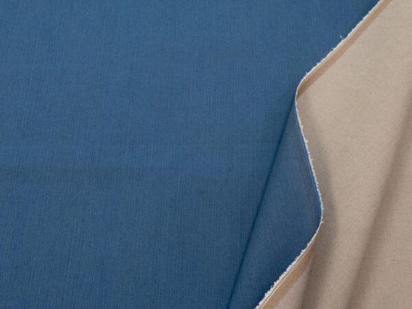 Stoff Woven co-ly Denim glatt Bluesteel
