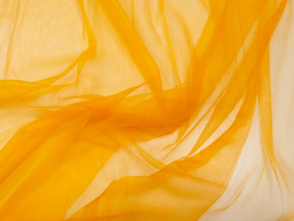 Stoff Tüll weich und fein Jaffa orange
