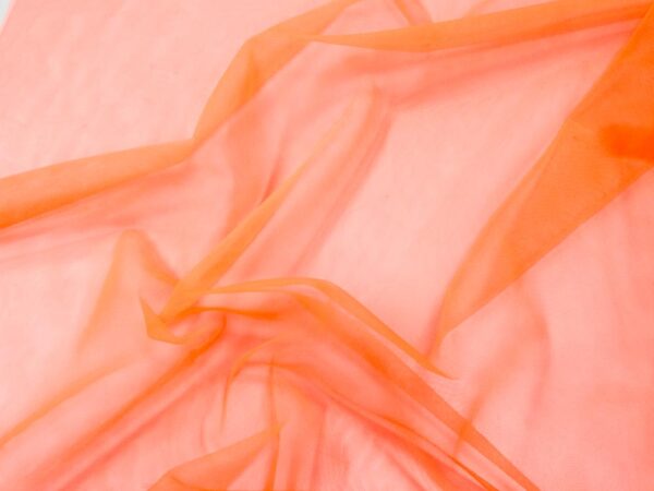 Stoff Tüll fein neon pink – Bild 2