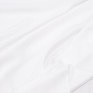 Stoff Bambus Twill dünn weiss