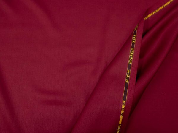 Stoff Wolle Satin  bordeaux
