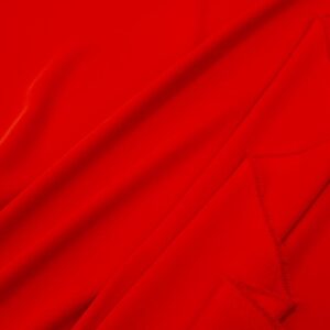 Stoff Reisestoff Krepp Cady Flame Scarlet