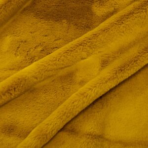 Stoff Kunstfell kurzflor safrangelb