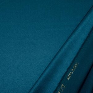 Stoff Krepp elastic petrolgrünblau