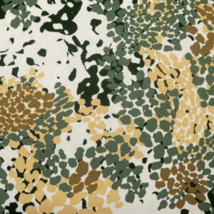 Stoff Twill Stretch Punktemeer grün