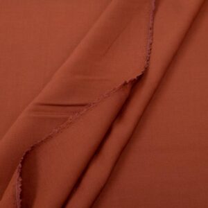 Stoff Viscose Lino terracotta