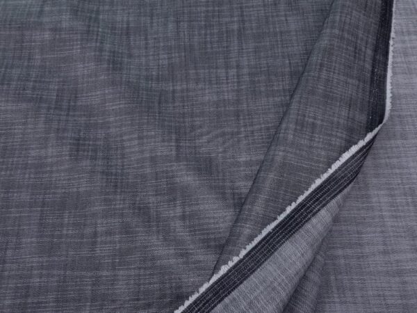 Stoff JEANS BRINATO Foliendruck blaugrau – Bild 2