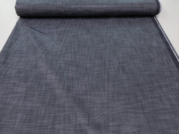 Stoff JEANS BRINATO Foliendruck blaugrau – Bild 3