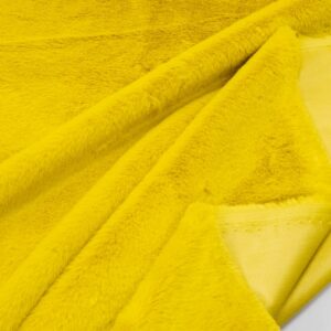 Stoff Kunstfell kurzfloor Super lemon