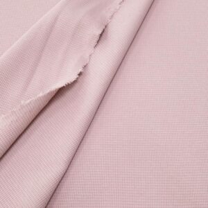 Stoff Waffel Jersey Baumwolle Dusty Rose
