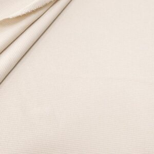 Stoff Waffel Jersey Baumwolle Sand