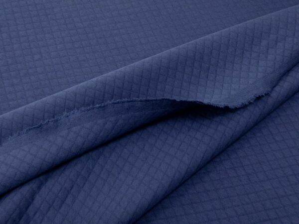 Stoff STEPP-Jersey Diamond Baumwolle blauviolettgrau – Bild 2