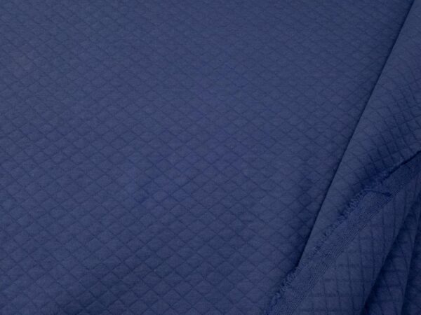 Stoff STEPP-Jersey Diamond Baumwolle blauviolettgrau