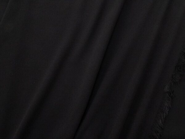 Stoff Moss Crepe schwarz