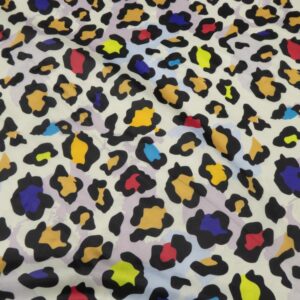 Stoff Poncho water-reppellent Print Leo sand