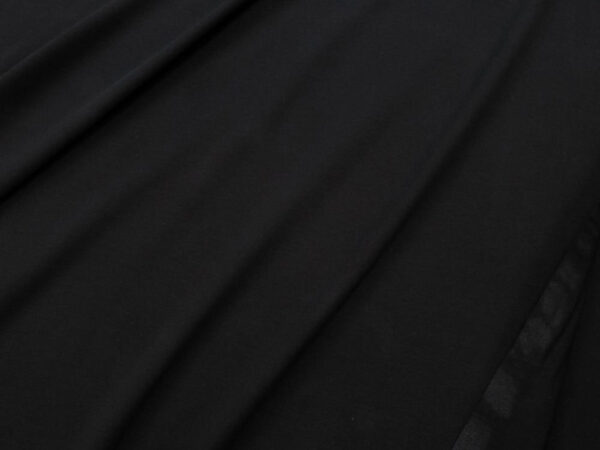 Stoff Baumwoll Jersey uni Black