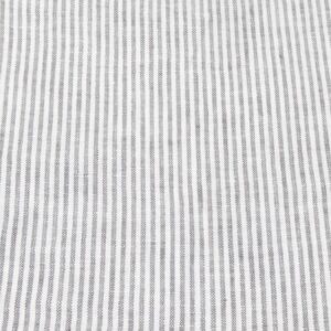Stoff Leinen Streifen 2.5mm grau-weiss