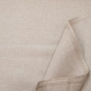 Stoff Leinen uni beige grob