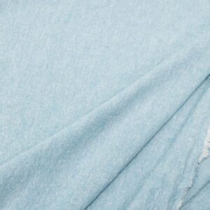 Stoff Buretteseide-Leinen light blue meliert