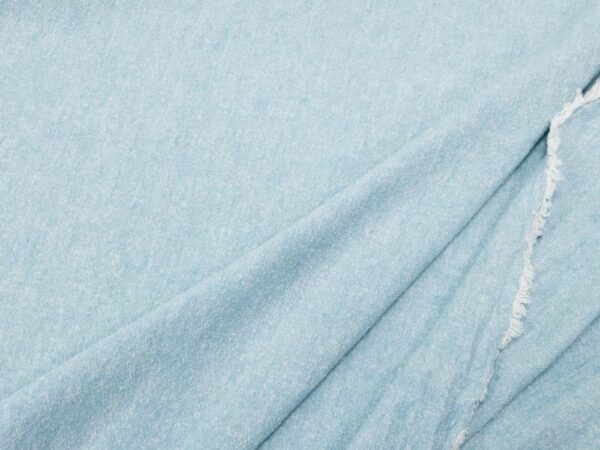 Stoff Buretteseide-Leinen light blue meliert