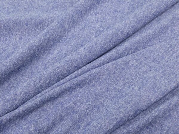 Stoff Buretteseide-Leinen blue meliert – Bild 2