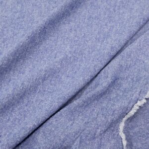 Stoff Buretteseide-Leinen blue meliert