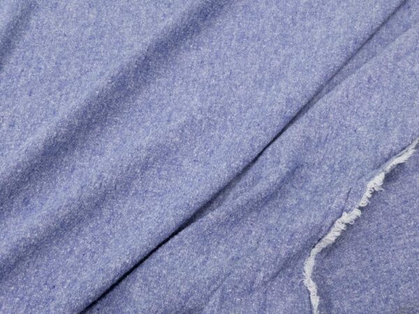 Stoff Buretteseide-Leinen blue meliert