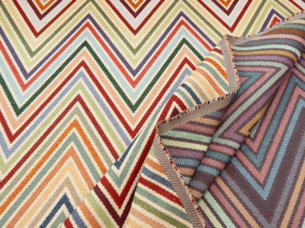 Stoff Gobelin 280 Geometric Zickzack – Bild 2