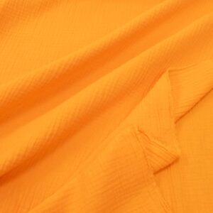 Stoff Double Gauze orange Tiger