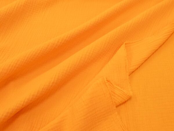 Stoff Double Gauze orange Tiger