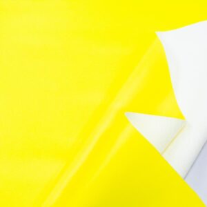 Stoff Kunstleder Neongelb