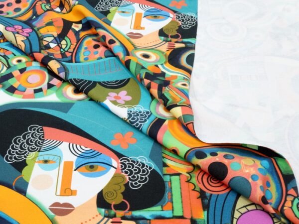 Stoff Jersey Kubismus on Fabric – Bild 2