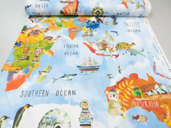 Stoff Deko Adventure rainbow - Rapport 97cm – Bild 3