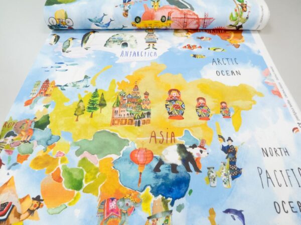 Stoff Deko Adventure rainbow - Rapport 97cm – Bild 4