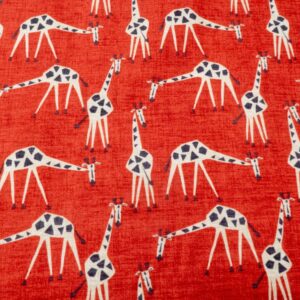 Stoff Deko Just Giraffes poppy