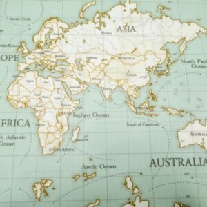 Stoff Maps duckegg - PVC