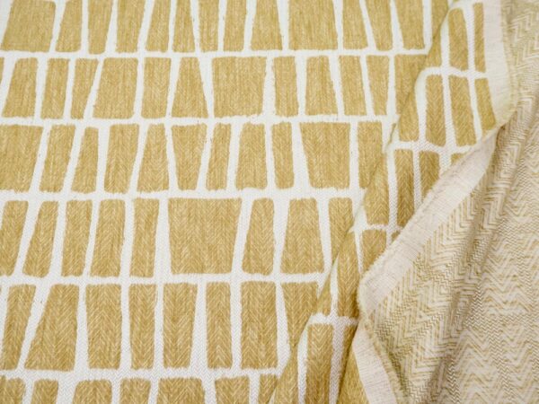 Stoff Quadro ochre