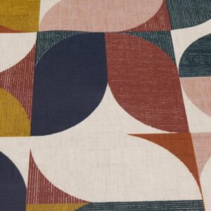 Stoff Reno retro PVC beschichtete - Viertelkreise