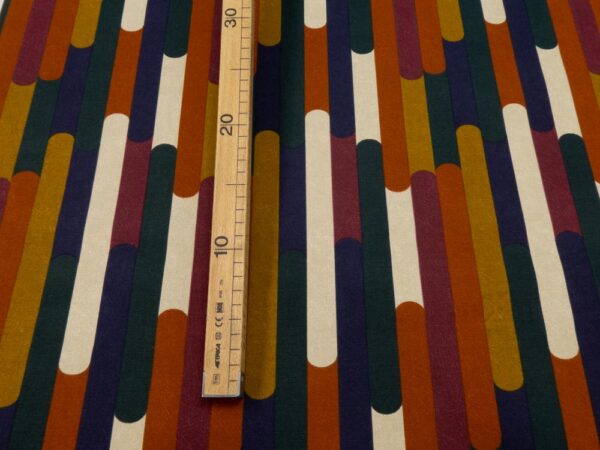 Stoff Seattle retro Strichmuster – Bild 3