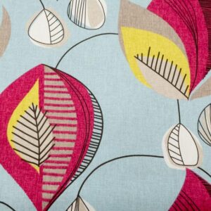 Stoff Canvas 50's Blätter