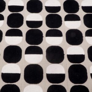 Stoff Deko Zuri onyx