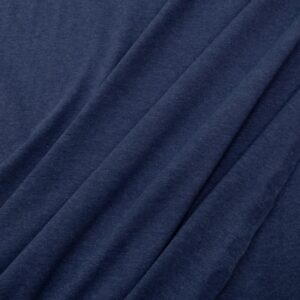 Stoff Vanessa Jersey melange Jeansblau