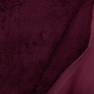Stoff Teddy/Faserpelz Doubleface Mauve Wine