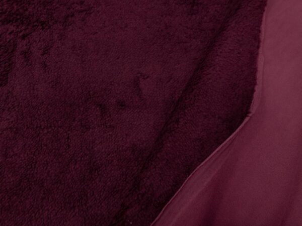 Stoff Teddy/Faserpelz Doubleface Mauve Wine