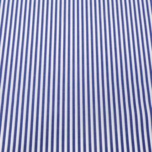 Stoff BW-Popeline Streifen dunkelblau-weiss