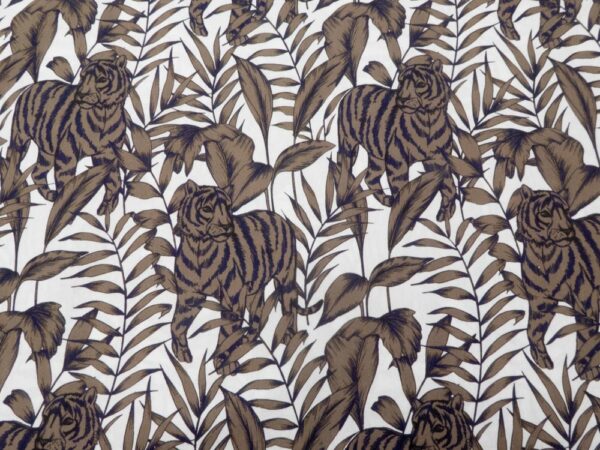 Stoff Baumwolle Tiger oh wow!