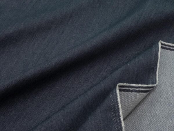 Stoff Denim Tex. Elast. Ombre Blue – Bild 2