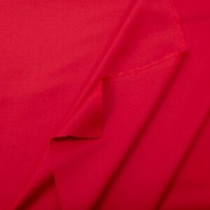 Stoff Wollgabardine himbeerrot