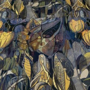 Stoff Viskose Art Deco Herbst